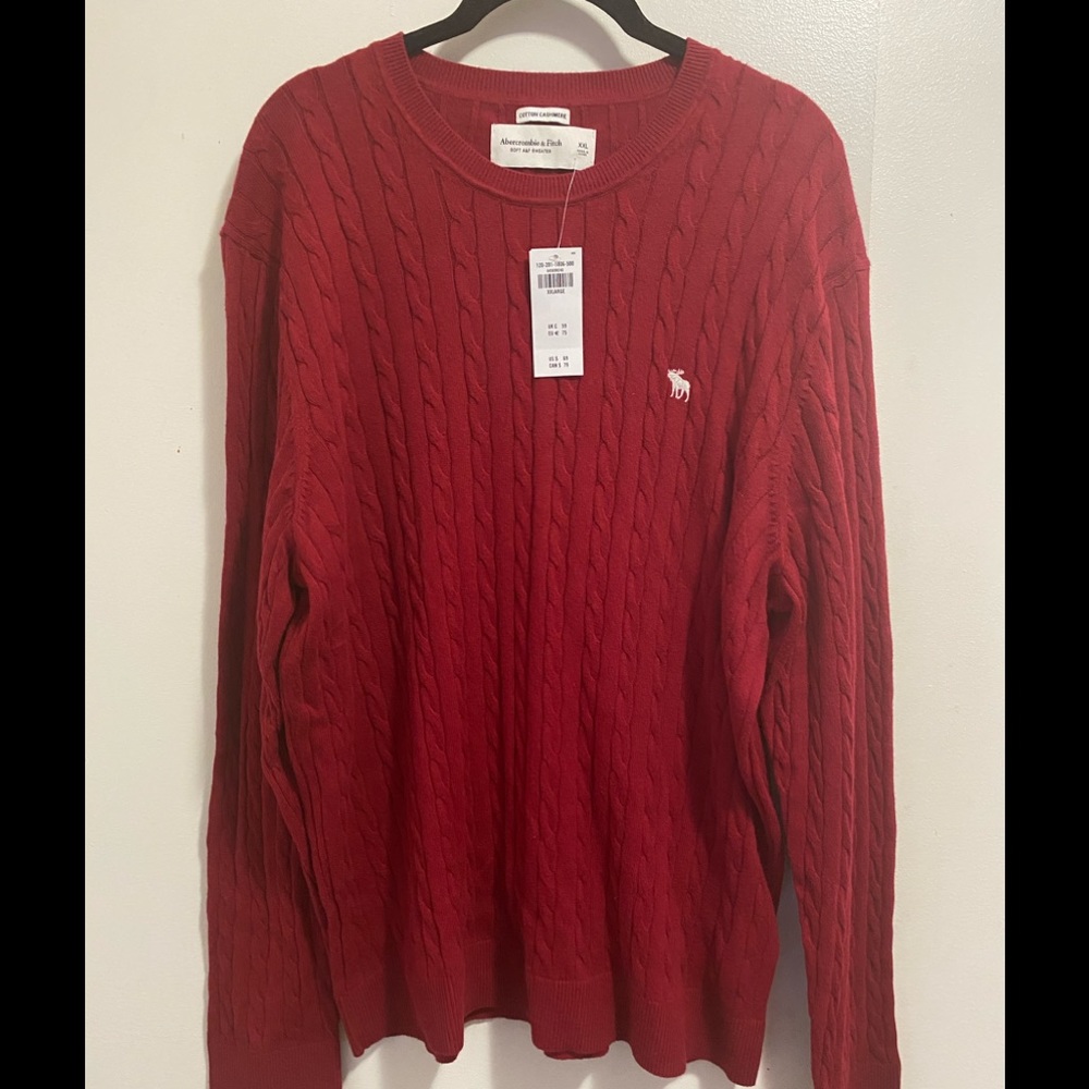 Men’s Abercrombie & Fitch cotton/cashmere blend new with tags XXL sweater.
